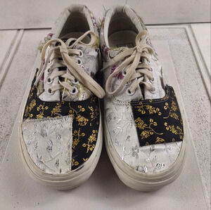 Vans Off The Wall Womens Patchwork Floral White 8